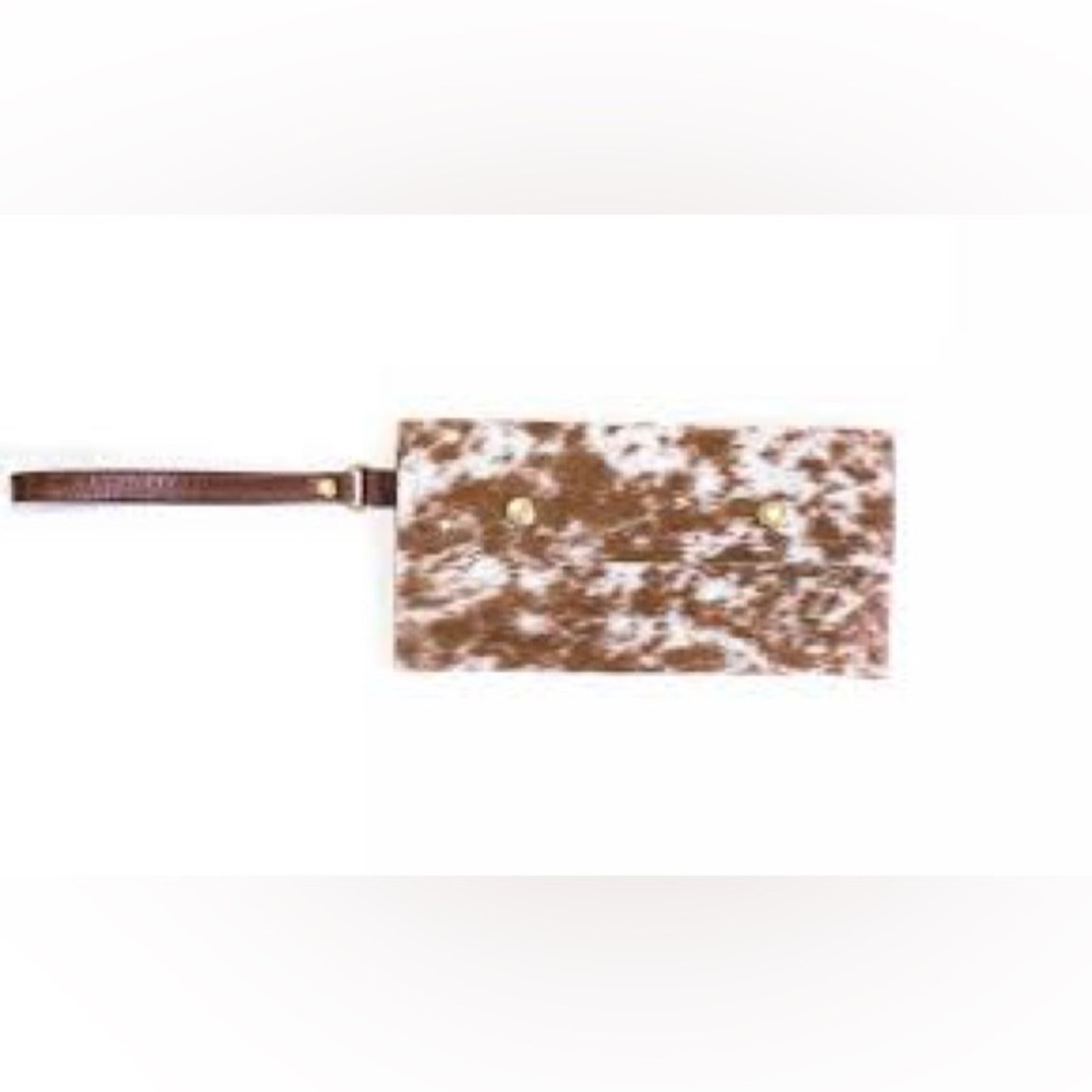 Beaudin Take Along Small Wristlet In Hair on Hide